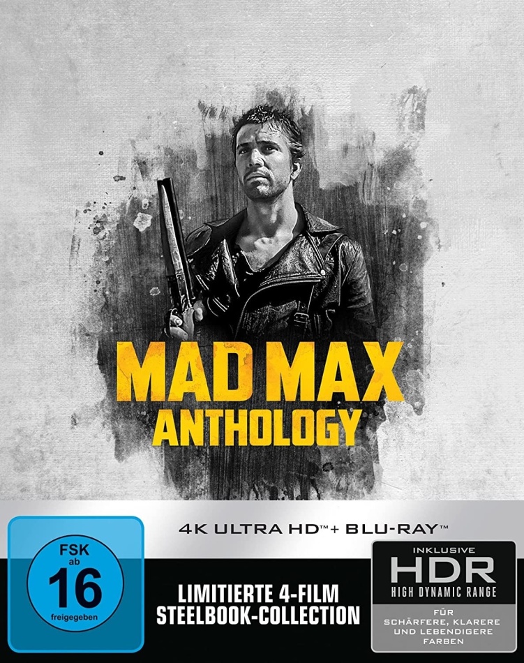 Mad Max Anthology (Limited Edition, Steelbook, 4 4K Ultra HDs + 4 Blu-rays)