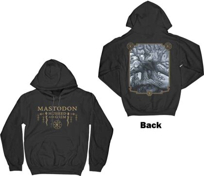 Mastodon Unisex Pullover Hoodie - Hushed & Grim Cover (Back Print)