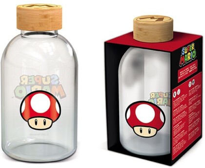 Bouteille en verre - Champi - Super Mario - Nintendo - 18 cm - 620 ml