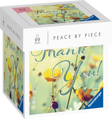 Ravensburger Puzzle - Thank you - Peace by Piece 99 Teile