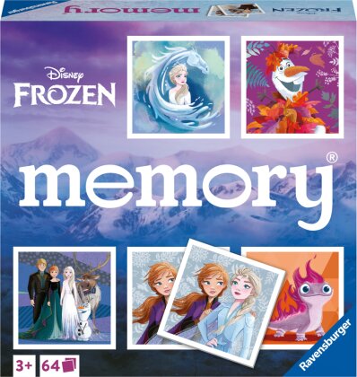 Ravensburger - 20890 - Disney Frozen memory®, der Spieleklassiker für alle Frozen Fans, Merkspiel für 2-8 Spieler ab 3 Jahren