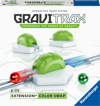 Ravensburger GraviTrax Erweiterung Color Swap - Ideales Zubehör für spektakuläre Kugelbahnen, Konstruktionsspielzeug für Kinder ab 8 Jahren
