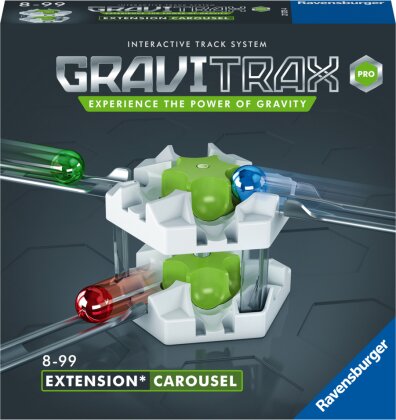 Ravensburger GraviTrax PRO Erweiterung Carousel - Ideales Zubehör für spektakuläre Kugelbahnen, Konstruktionsspielzeug für Kinder ab 8 Jahren