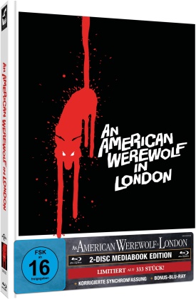 An American Werewolf in London (1981) (Cover US, Limited Edition, Mediabook, 2 Blu-rays)