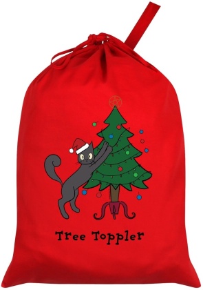 Spooky Cat: Tree Toppler - Santa Sack