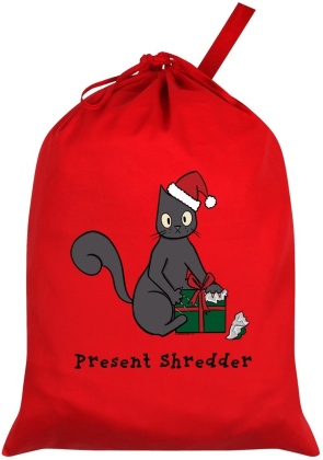 Spooky Cat: Present Shredder - Santa Sack