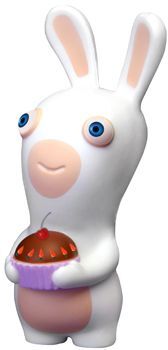 Lapins Crétins - figurine à écraser "Gâteau"