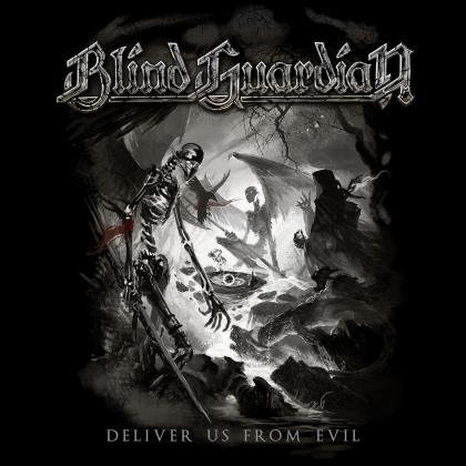Blind Guardian - Deliver Us From Evil (White-Black Marbled, 7" Single)