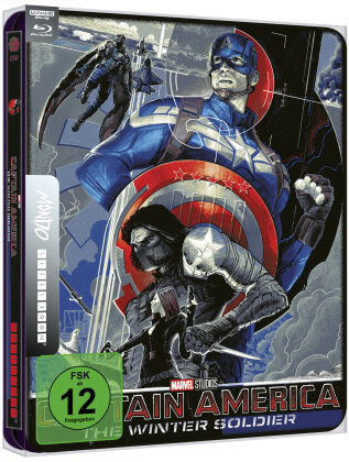 Captain America 2 - The Winter Soldier (2014) (Mondo, Édition Limitée, Steelbook, 4K Ultra HD + Blu-ray)