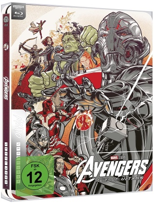 Avengers 2 - Age of Ultron (2015) (Mondo, Édition Limitée, Steelbook, 4K Ultra HD + Blu-ray)