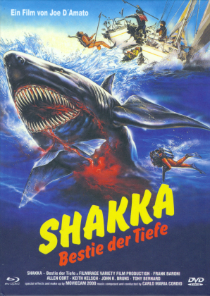 Shakka - Bestie der Tiefe (1989) (Eurocult Collection, Cover A, Edizione Limitata, Mediabook, Uncut, Blu-ray + DVD)