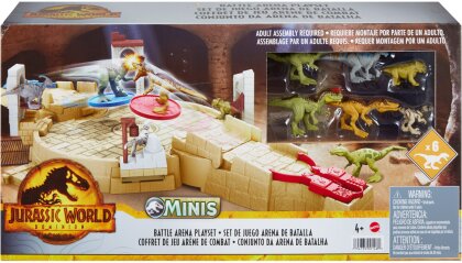 Jurassic World Mini Battle Arena - Spielset, ca. 13x62x42 cm,