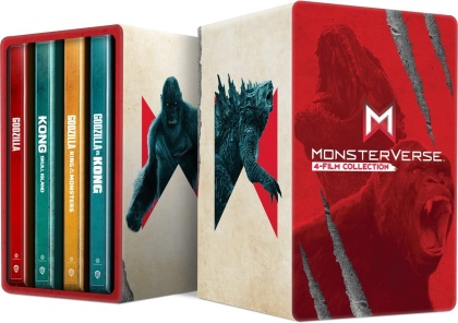 Monsterverse Collection - 4-Film Collection (Limited Edition, Steelbook, 4 4K Ultra HDs + 4 Blu-rays)