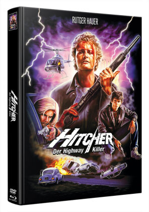 Hitcher - Der Highway Killer (1986) (Wattiert, Limited Edition, Mediabook, Blu-ray + DVD)