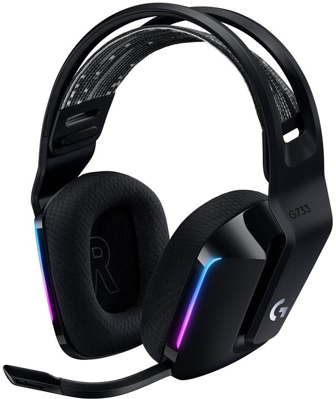 Logitech Casque de jeu sans fil Lightspeed RVB G733 Noir