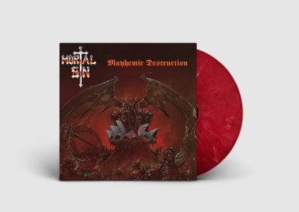 Mortal Sin - Mayhemic Destruction (2022 Reissue, Opaque Red Vinyl, LP)