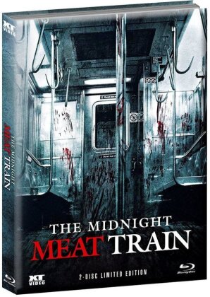 The Midnight Meat Train (2008) (Wattiert, Cover 1, Edizione Limitata, Mediabook, Uncut, Blu-ray + DVD)