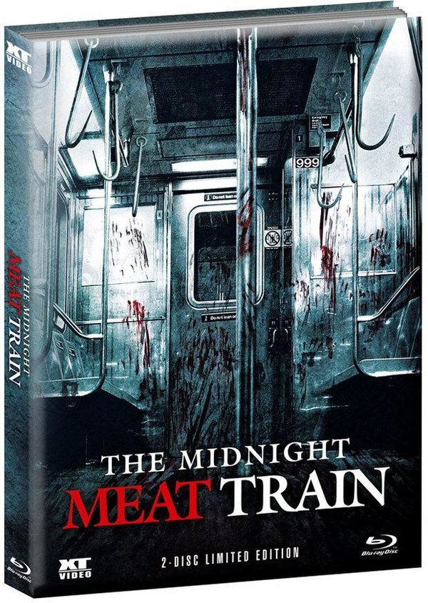 The Midnight Meat Train (2008) (Wattiert, Cover 1, Limited Edition, Mediabook, Uncut, Blu-ray + DVD)