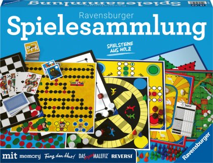 Ravensburger Spielesammlung 27293 Familienspiele 2022 D - Spielesammlung für die ganze Familie, Spiel für Kinder und Erwachsene ab 4 Jahren, für 2-10 Spieler