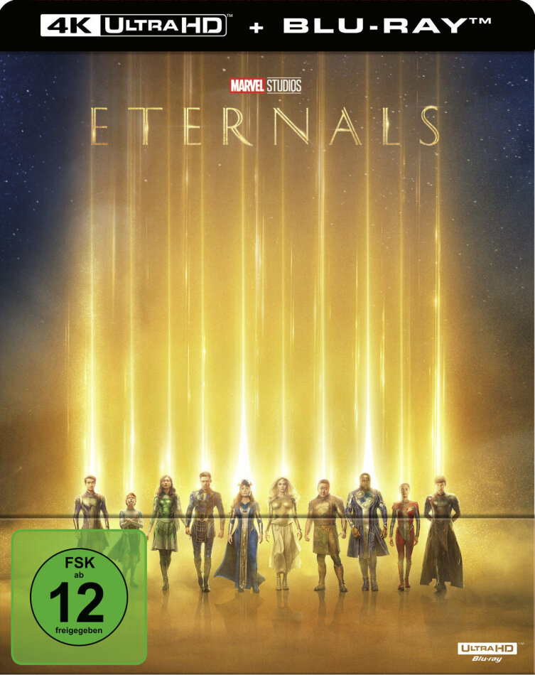 Eternals (2021) (Édition Limitée, Steelbook, 4K Ultra HD + Blu-ray)