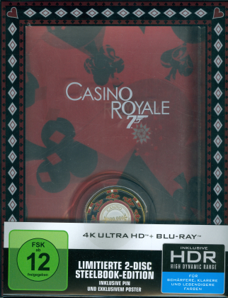 James Bond: Casino Royale (2006) (Titans of Cult, Edizione Limitata, Steelbook, 4K Ultra HD + Blu-ray)