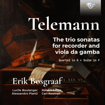 Lucile Boulanger, Robert Smith, Alessandro Pianu, Carl Rosman, Georg Philipp Telemann (1681-1767), … - The Trio Sonatas For Recorder And Viola Da Gamba