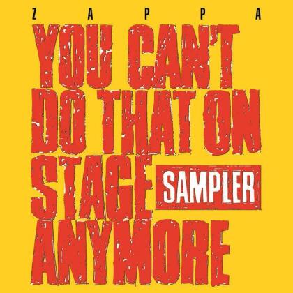 Frank Zappa - You Cant Do That On Stage Anymore (Sampler) (Transparent Red/Transparent Yellow Vinyl) (Rsd 2020) (2 LPs)