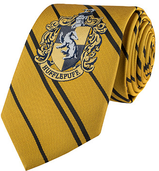Cravate - Harry Potter - Pousouffle - Logo tissé