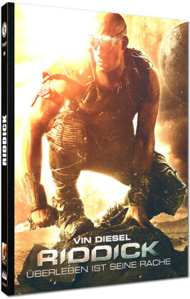 Riddick (2013) (Cover C, Extended Cut, Limited Edition, Mediabook, Blu-ray + DVD)