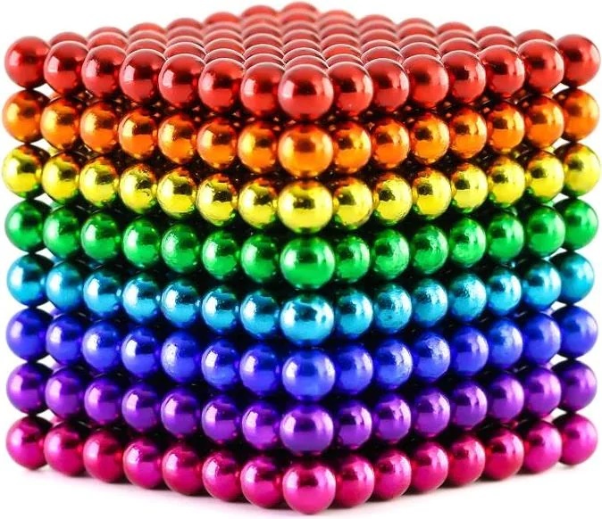 Neoballs Tesseract Cassette Rainbow - (864 Magnetkugeln)