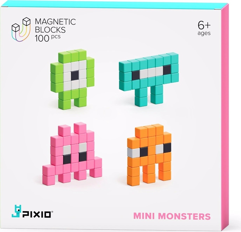Pixio Mini Monsters - (100 Magnetwürfel)