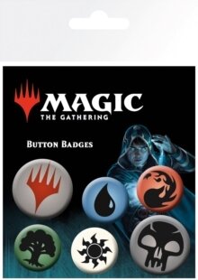 Magic The Gathering - Magic The Gathering Mana Symbols Badge Pcks