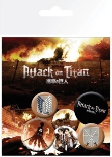 Attack On Titan - Attack On Titan Characters Badge Pcks