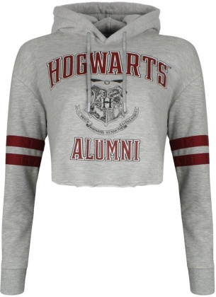 Harry Potter: Hogwarts Alumni - Ladies Heather Grey Cropped Hoodie