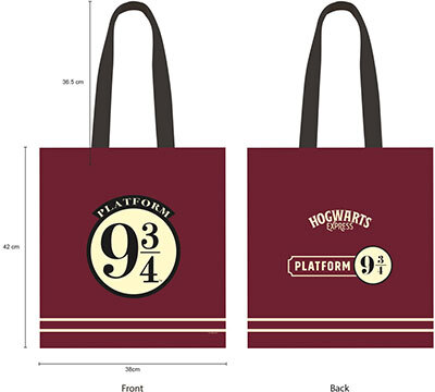 Cabas en Toile - Voie 9 3/4 - Harry Potter
