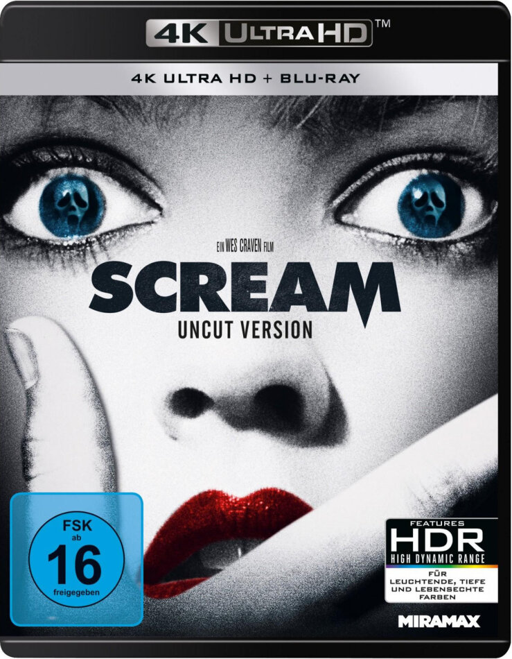 Scream (1996) (Uncut, 4K Ultra HD + Blu-ray)