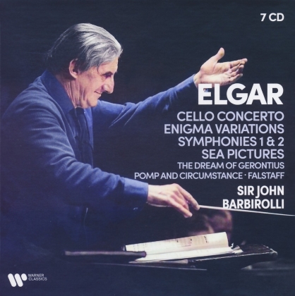 Sir Edward Elgar (1857-1934) & Sir John Barbirolli - Cello Concerto/Enigma Variations/Symphonies 1 & 2 (7 CD)