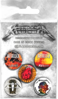 Metallica - Albums 1996-2016 Button Badge Set