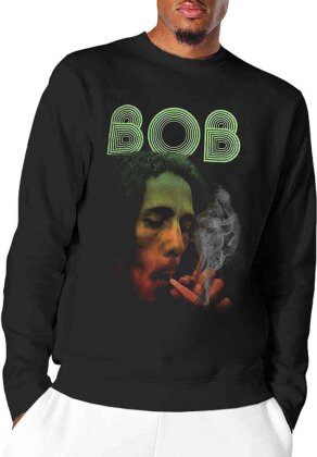 Bob Marley Unisex Long Sleeve T-Shirt - Smoke Gradient (Wash Collection)