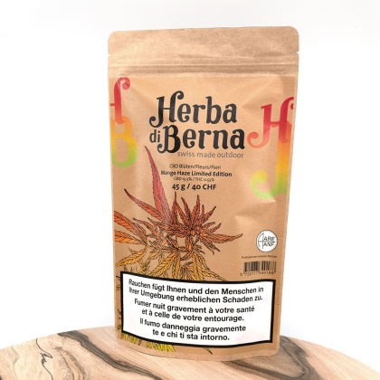 Herba di Berna Mango Haze Limited Edition (45g) - Outdoor (CBD: 15.5%, THC: 0.55%)