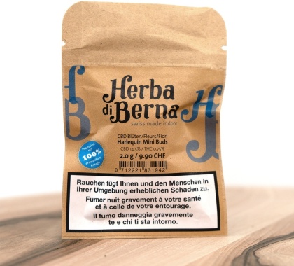 Herba di Berna Harlequin Indoor Mini Buds (2g) - (CBD: 14.5%, THC: 0.75%)
