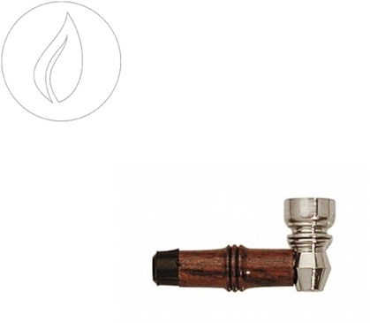Kulu Metal Pipe - Wood 6cm