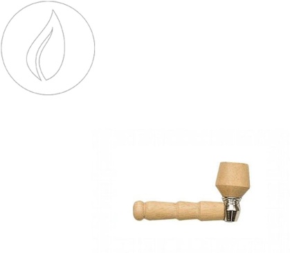 Kulu Wood Pipe - 9.5 cm wood bowl