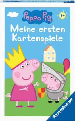 Peppa Pig Meine ersten Kartenspiele von Ravensburger, 20820, Quartett, Schwarzer Peter und Paare suchen - für Peppa-Fans ab 3 Jahren