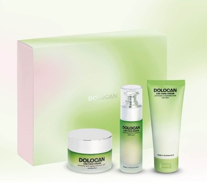 DOLOCAN CBD Skincare Gift Set - (Hand Cream, Face Cream, Face Serum)