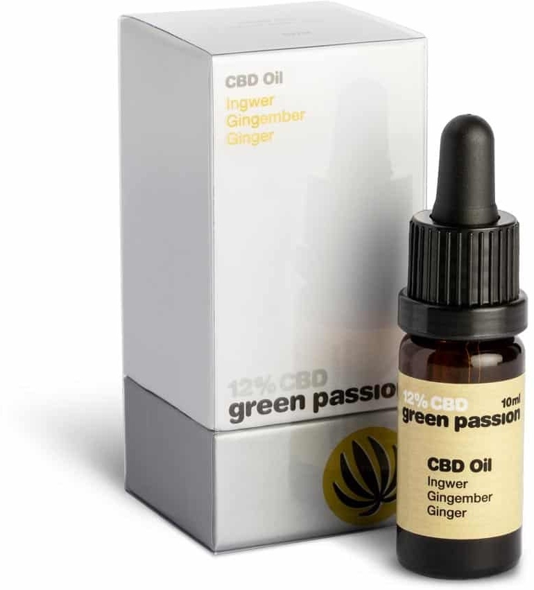 Green Passion Vollspektrum CBD Öl mit Ingwer - 10ml, CBD: 12%, THC: <0.2%