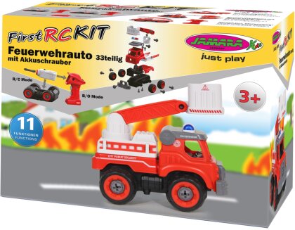 Jamara Feuerwehrauto First RC Kit 33teilig mit Akkuschrauber