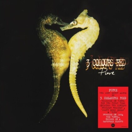 3 Colours Red - Pure (2022 Reissue, 140 Gramm, Demon Records, Red Vinyl, LP)