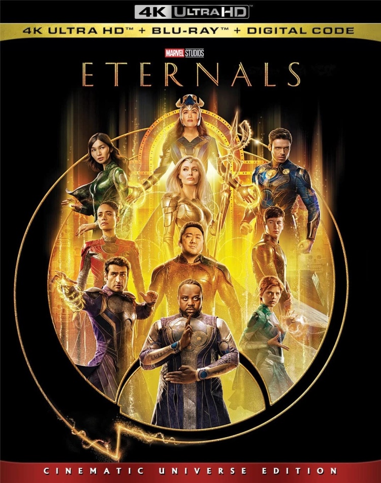 Eternals (2021) (Cinematic Universe Edition, 4K Ultra HD + Blu-ray)