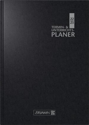 Termin-/Unterrichtsplaner 2022/2023, Ringbuch-Kalender mit Einlage - A5 schwarz